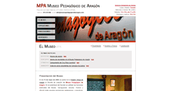 Desktop Screenshot of museopedagogicodearagon.com