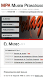 Mobile Screenshot of museopedagogicodearagon.com