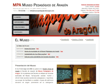 Tablet Screenshot of museopedagogicodearagon.com